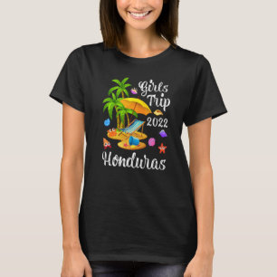 Camiseta Férias de Verão na Palm Tree Girls Trip 2022 Hondu