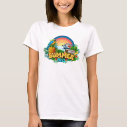 Camiseta Férias de Verão na Praia