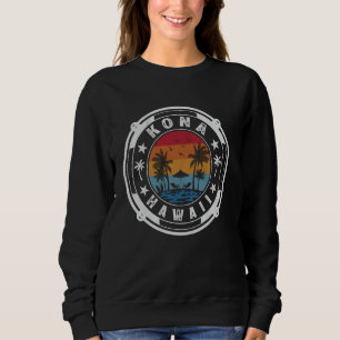 Camiseta Férias de Verão na Praia de Kona Havaí Pôr do Sol