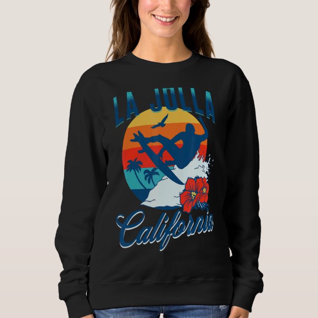 Camiseta Férias de Verão no Surf de praia da Califórnia La  (Frente)