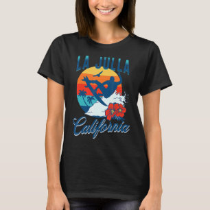 Camiseta Férias de Verão no Surf de praia da Califórnia La 