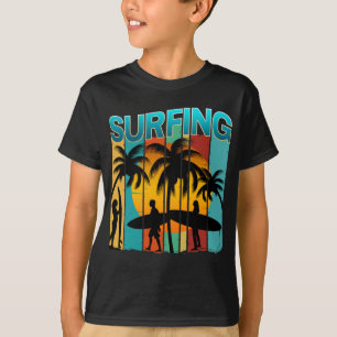 Camiseta férias de verão no surfe