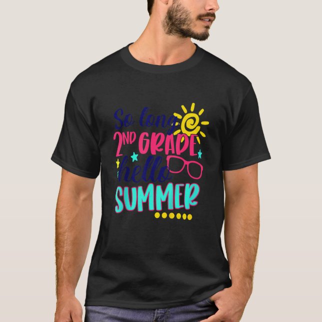 Camiseta Férias de Verão, no último dia O, no segundo longo (Frente)