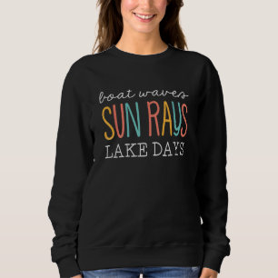 Camiseta Férias de Verão Ondas de Barco Raios de Sol Ain Na
