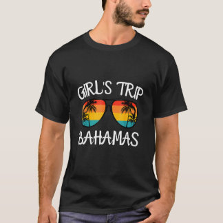 Camiseta Férias de Verão para raparigas Bahamas
