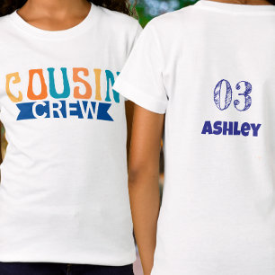 Camiseta Férias de verão personalizadas da turma dos primos