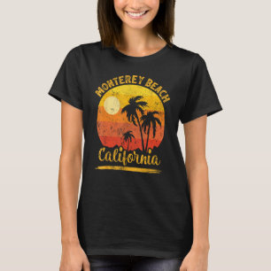 Camiseta Férias de Verão Pôr do Sol Vintage Califórnia Mont