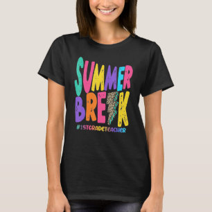 Camiseta Férias de Verão Professor(a) do 1º Ano Sub Leopard
