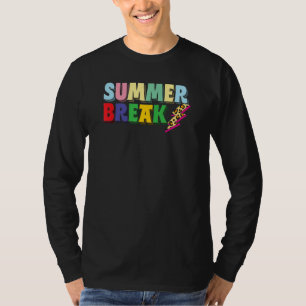 Camiseta Férias de Verão Professor Distressed Leopardo Relâ