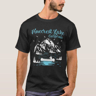 Camiseta Férias de Verão Retro California Pinecrest Lake