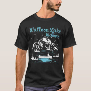 Camiseta Férias de Verão Retro Michigan Walloon Lake