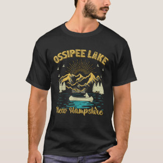 Camiseta Férias de Verão Retro Montanha New Hampshire Ossip