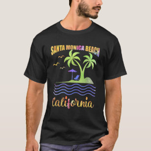 Camiseta Férias de Verão Retro Sunset California Papais noe