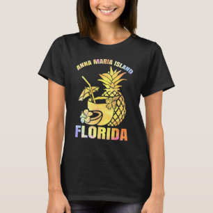 Camiseta Férias De Verão Retro Sunset Flórida Anna Maria Is