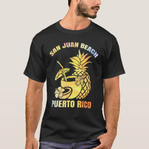 Camiseta Férias de Verão Retro Sunset Porto Rico San Juan