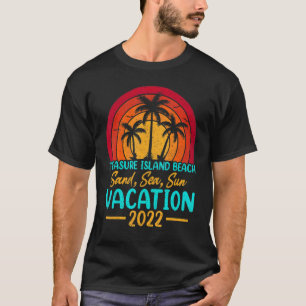Camiseta Férias de Verão Sunset 2022 na Flórida Treasure Is