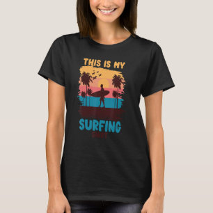 Camiseta Férias De Verão Surfando Para Surf Este É O Meu Su