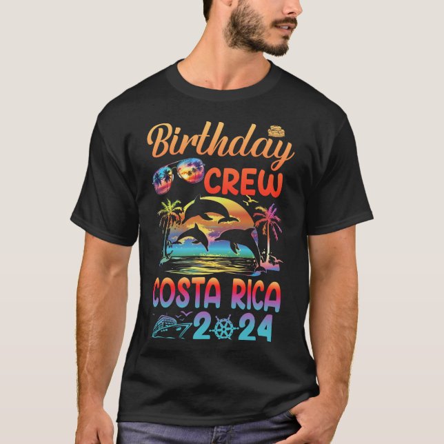 Camiseta Férias de Viagem de Aniversário da Costa Rica 2024 (Frente)