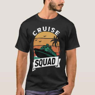 Camiseta Férias de Viagem de Cruzeiro com Correspondência d