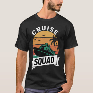 Camiseta Férias de Viagem de Cruzeiro com Correspondência d