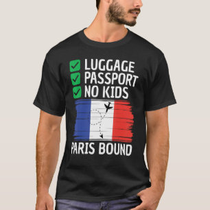 Camiseta Férias De Viagem França Para Paris Masculinas F