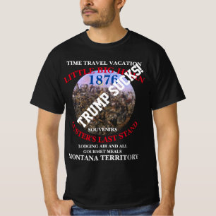 Camiseta Férias de viagem no tempo de Trump ÚLTIMA RESISTÊN