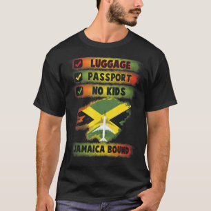 Camiseta Férias De viagem Para O Passaporte De Bagagem Vinc