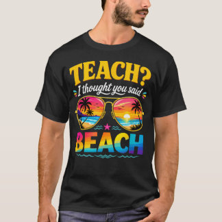 Camiseta Férias Divertidas Ensinei Achei Que Você Disse Pra