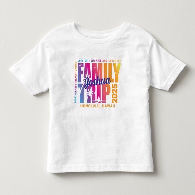 Camiseta Férias do Grupo Correspondente de Viagem da Famíli (Frente)
