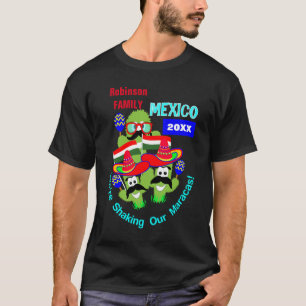 Camiseta Férias do Grupo da Família do México Personalizada