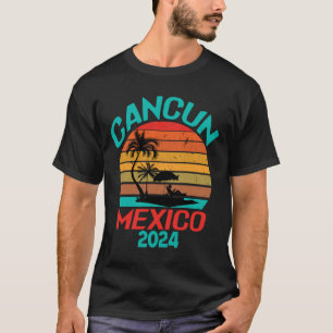 Camiseta Férias do México 2024, Cancún México 2024 Souvenir