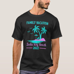 Camiseta Férias em Família 2022 Estilo Vintage Siesta Flóri