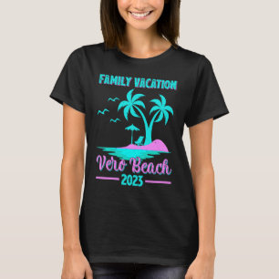 Camiseta Férias em Família 2023 Palmeira Flórida Vero Beach