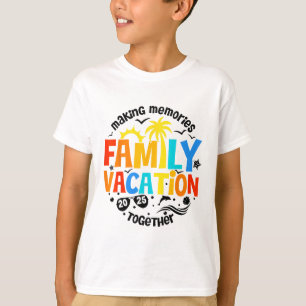 Camiseta Férias em Família 2025 Praia Combinando Família Ve