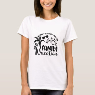 Camiseta Férias em Família 2025 Praia Combinando Família Ve