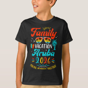 Camiseta Férias em Família 2026 Aruba Correspondência Féria