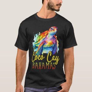 Camiseta Férias em Família da Tartaruga Marinha Colorida Co