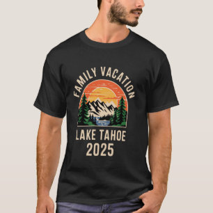 Camiseta Férias em Família de Esqui e Caminhada na Montanha