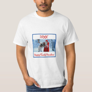 Camiseta férias em família do Natal