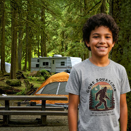Camiseta Férias em Família do Pé-Grande Engraçado