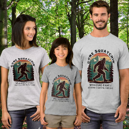 Camiseta Férias em Família do Pé-Grande Engraçado