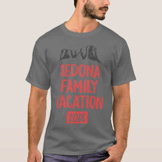 Camiseta Férias em Família em Sedona 2018 Arizona Red Rock
