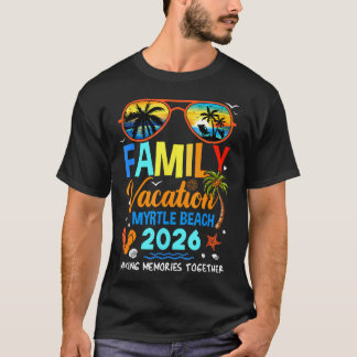Camiseta Férias em Família Myrtle Beach 2026 Férias em Famí