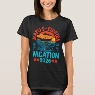 Camiseta Férias em família na praia de Naples Flórida 2026 