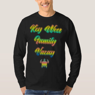 Camiseta Férias em Família nos Florida Keys Pôr do Sol Tar
