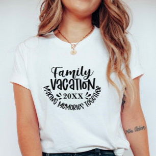 Camiseta Férias em Família Personalizadas; Criando Memórias