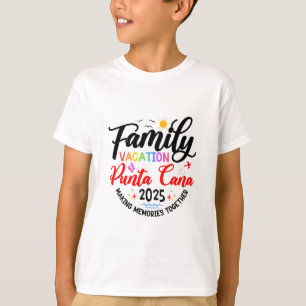 Camiseta Férias em Família Punta Cana 2025 Roupas Combinand