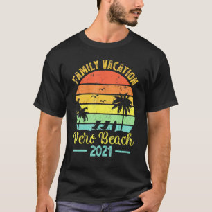Camiseta Férias em Família Vintage Retro 2021 Flórida Vero