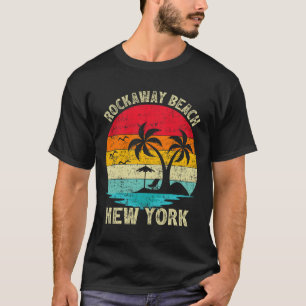 Camiseta Férias em Família Vintage Retro Nova York Rockaway
