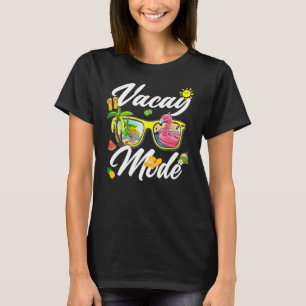 Camiseta Férias em Modo Fago Férias Frescas de Verão Cruzei